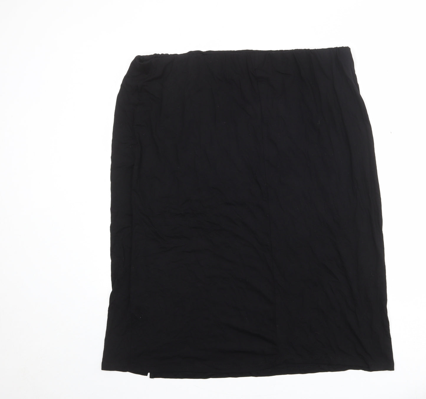 Very Womens Black Viscose A-Line Skirt Size 20