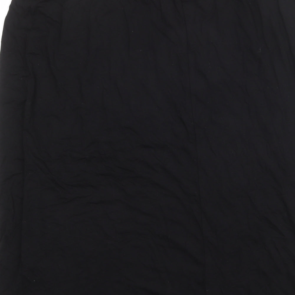 Very Womens Black Viscose A-Line Skirt Size 20