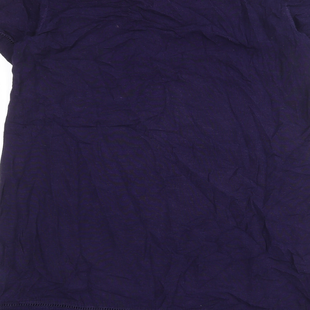 NEXT Womens Blue Viscose Shift Size XL V-Neck Pullover