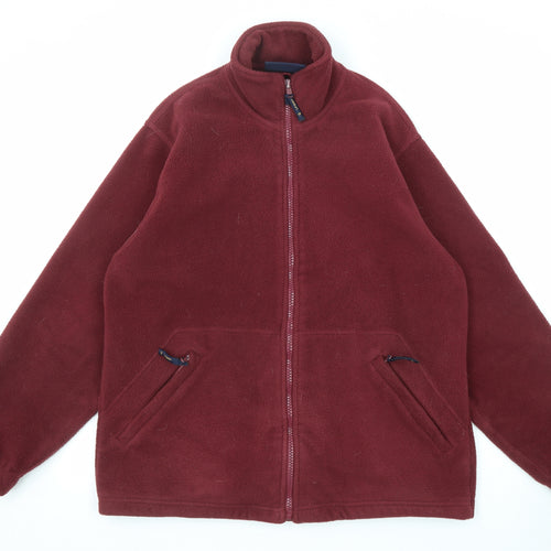 Uneek Mens Red Jacket Size M Zip