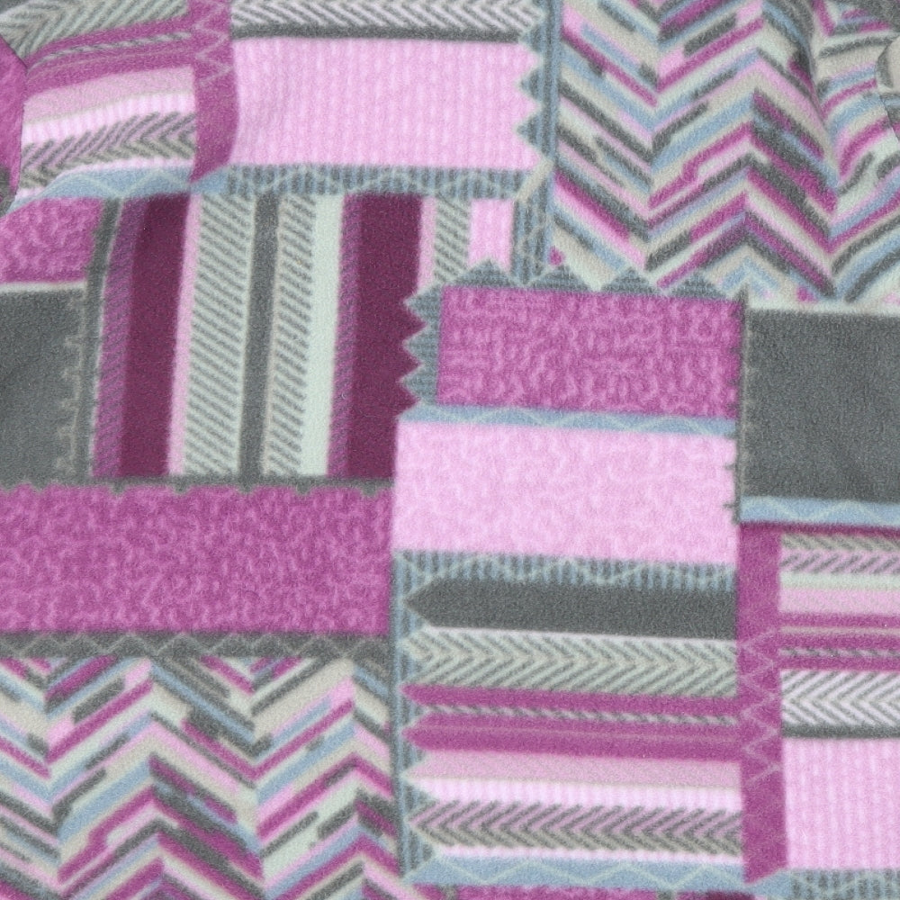 Vilona Womens Multicoloured Geometric Jacket Size 26 Zip