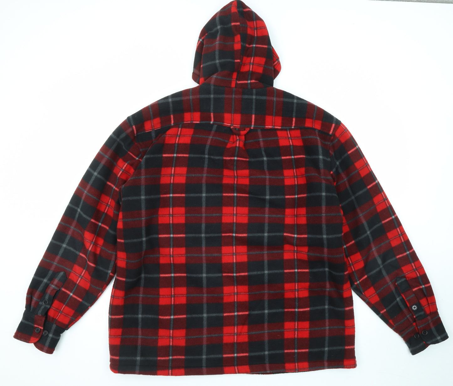 High Mount Mens Red Gilet Coatigan Size L Zip