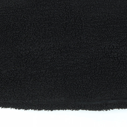 Topshop Womens Black Polyester Pullover Sweatshirt Size 10 Zip - 1/4 Zip Cropped