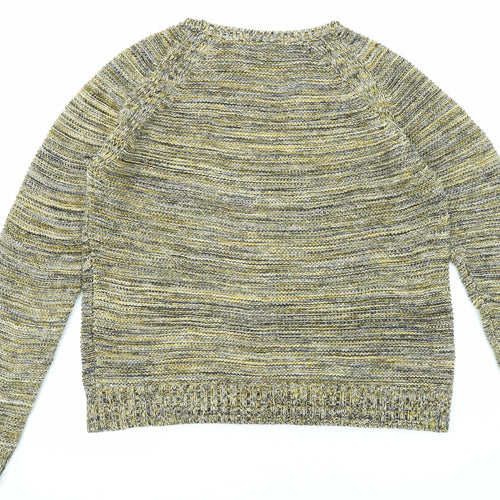 Whistles Womens Multicoloured Round Neck Cotton Pullover Jumper Size 16