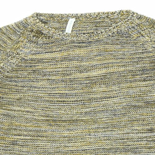 Whistles Womens Multicoloured Round Neck Cotton Pullover Jumper Size 16