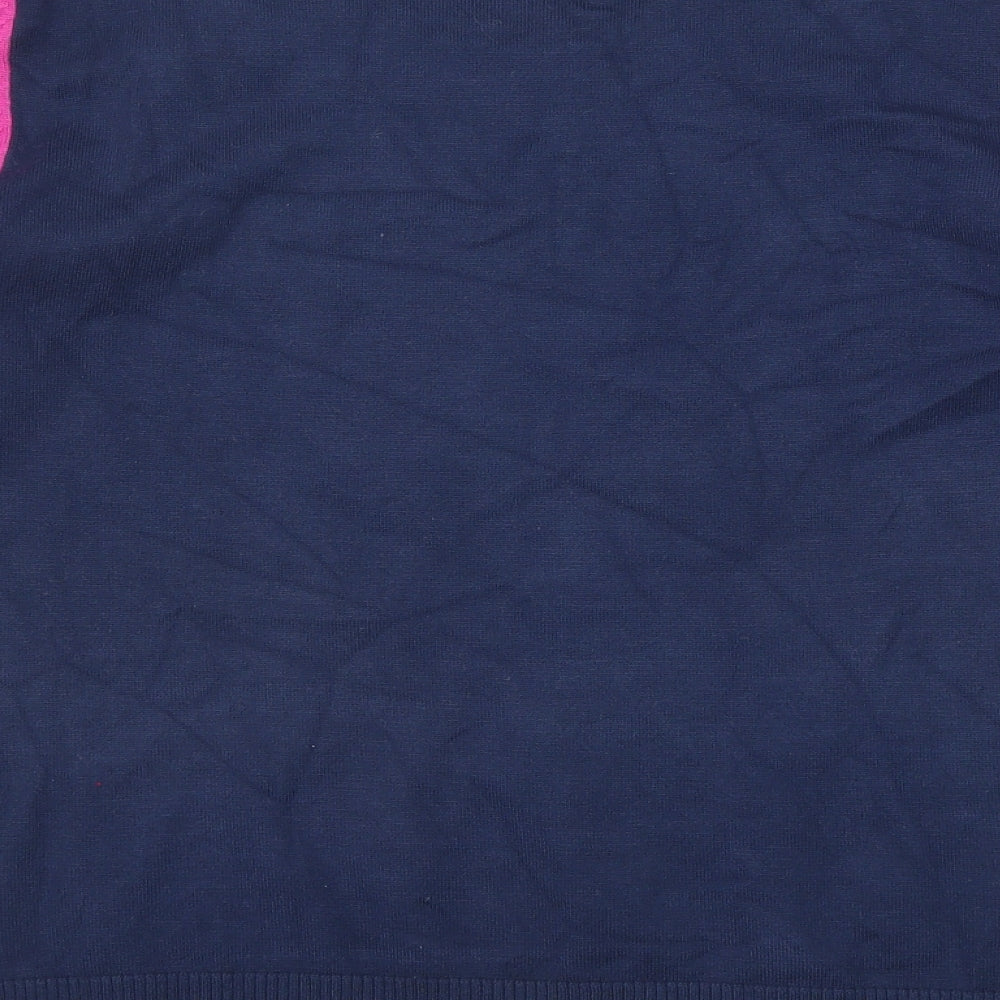 M&Co Womens Blue Round Neck Viscose Pullover Jumper Size 16