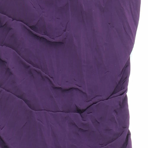 Divided by H&M Womens Purple Polyester Bodycon Size S One Shoulder Pullover