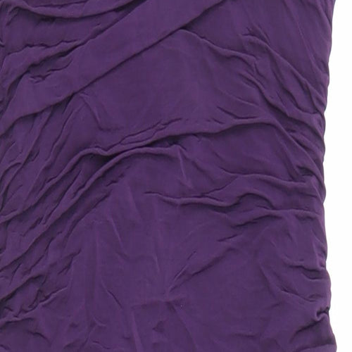 Divided by H&M Womens Purple Polyester Bodycon Size S One Shoulder Pullover
