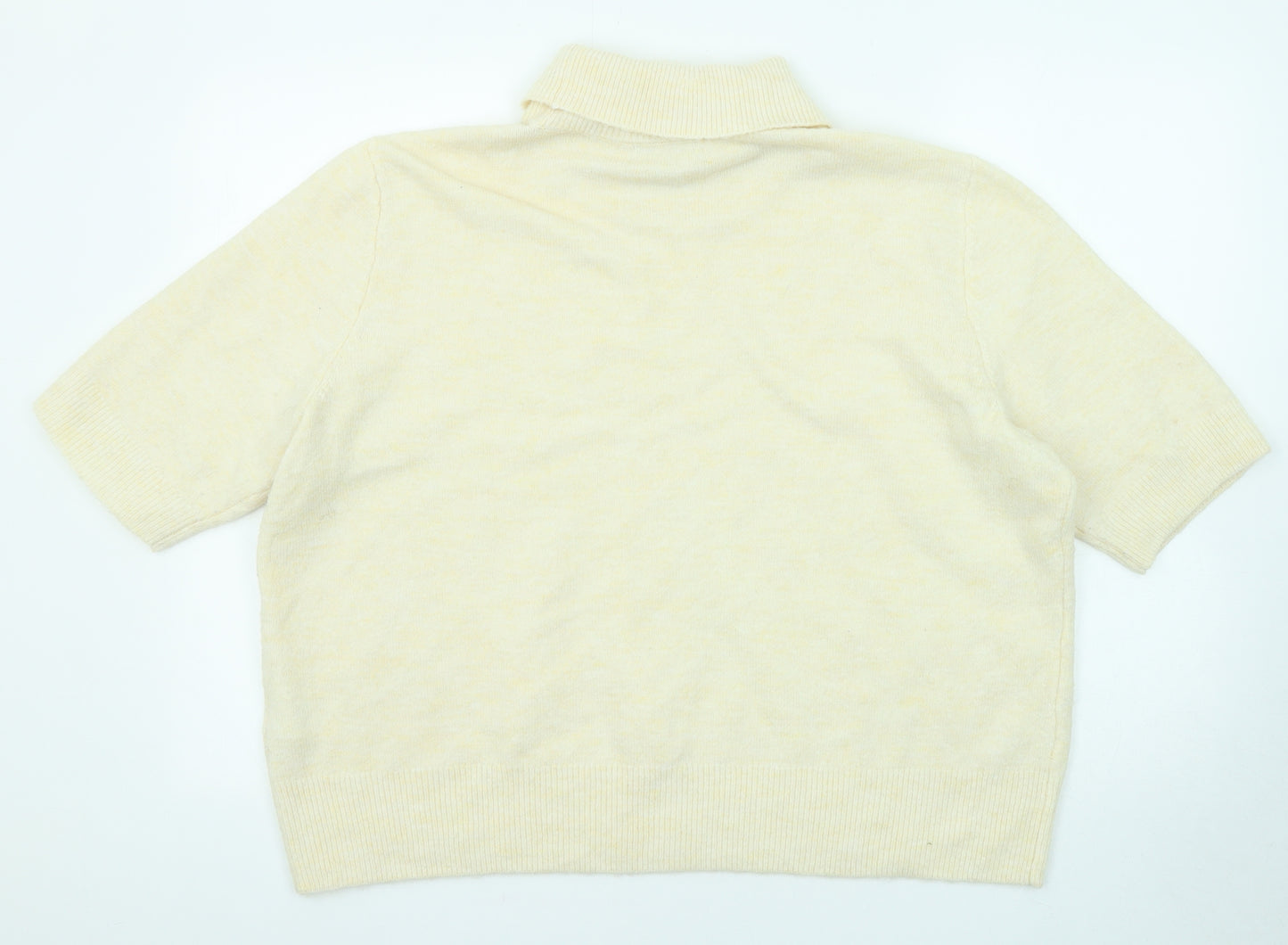 H&M Womens Beige Roll Neck Polyester Pullover Jumper Size XL