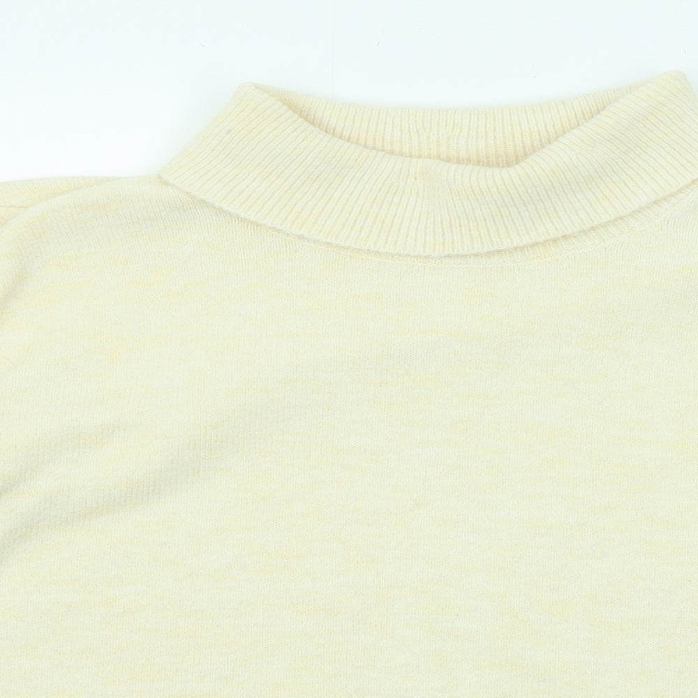 H&M Womens Beige Roll Neck Polyester Pullover Jumper Size XL