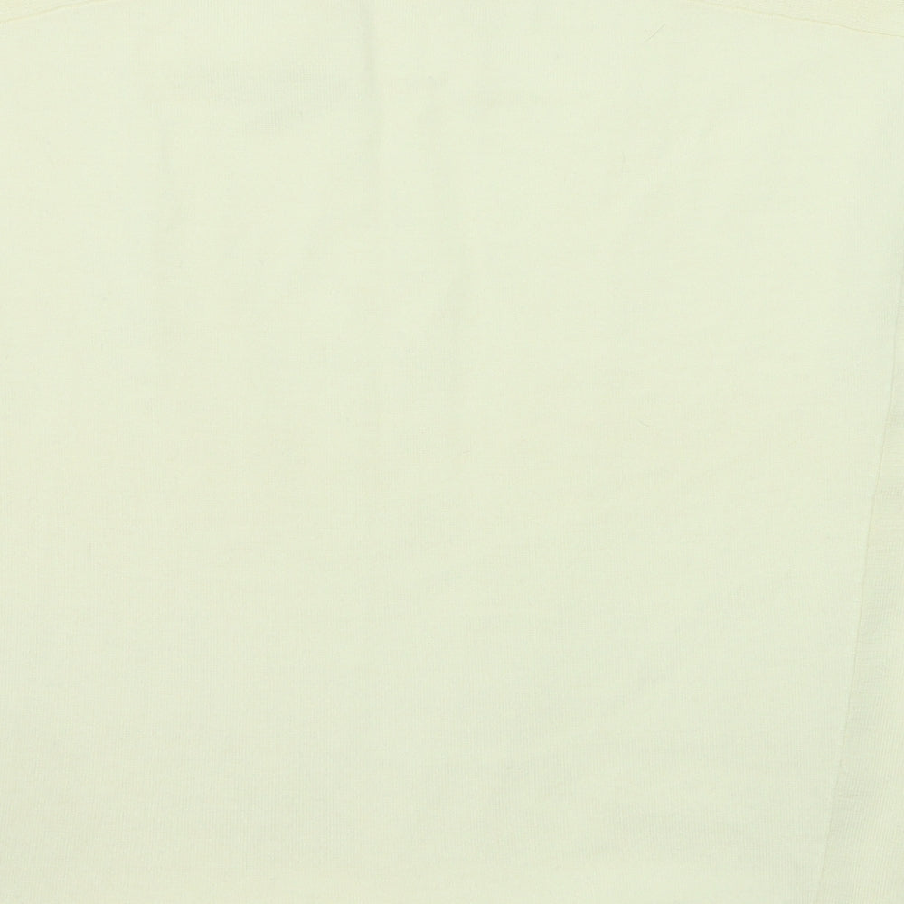 Jaeger Womens Ivory Round Neck Wool Pullover Jumper Size M