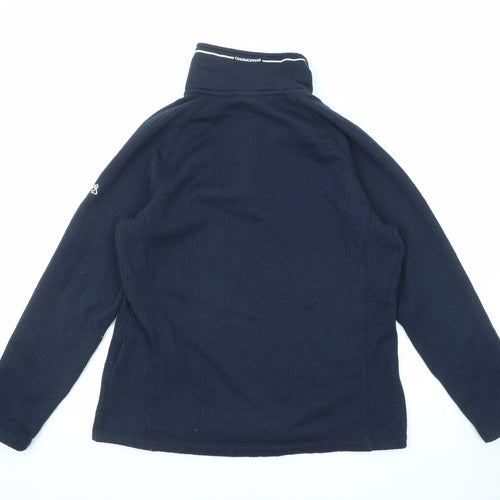 Craghoppers Womens Blue Polyester Pullover Sweatshirt Size 16 Snap