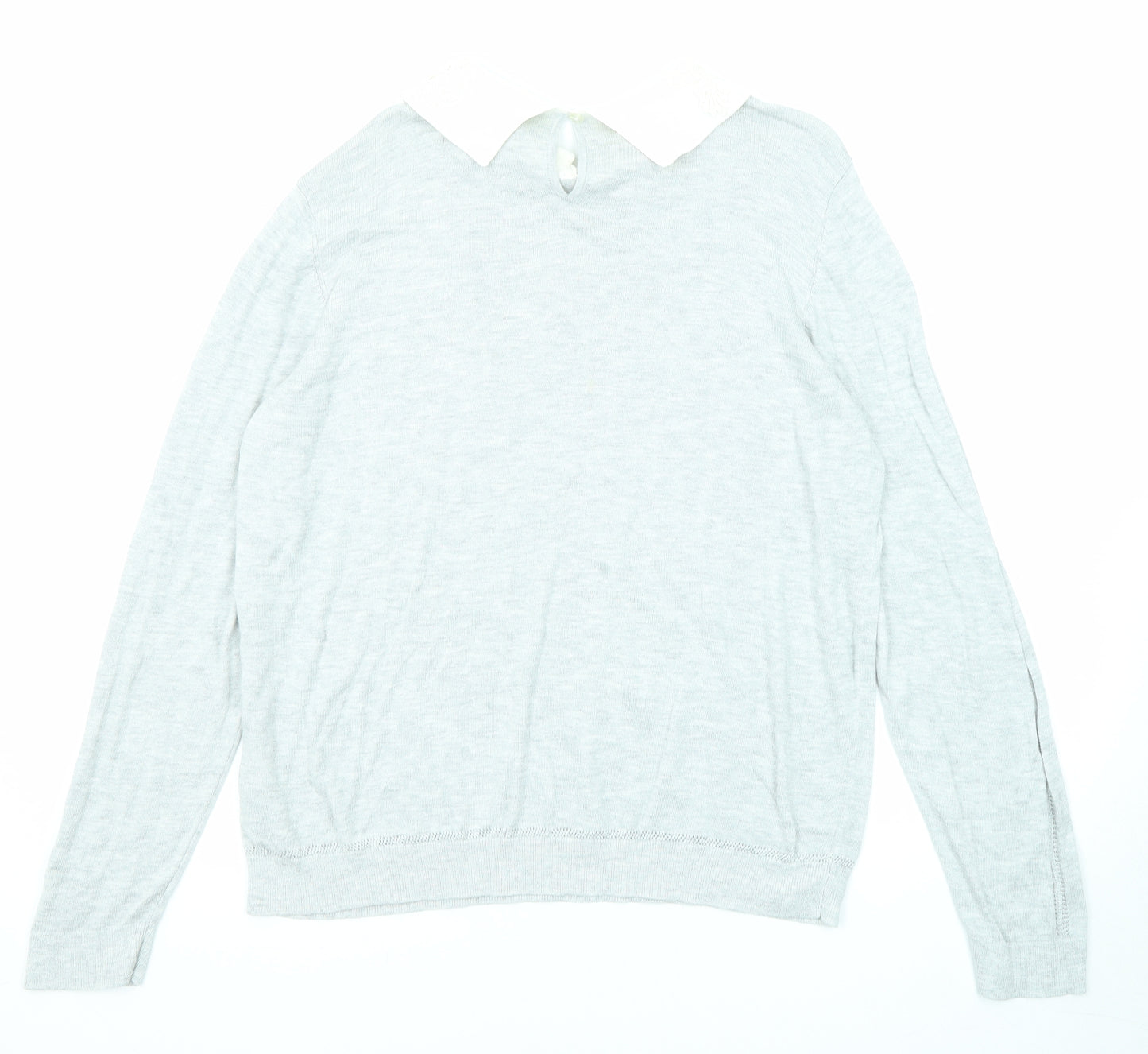 Dorothy Perkins Womens Green Collared Nylon Pullover Jumper Size 20