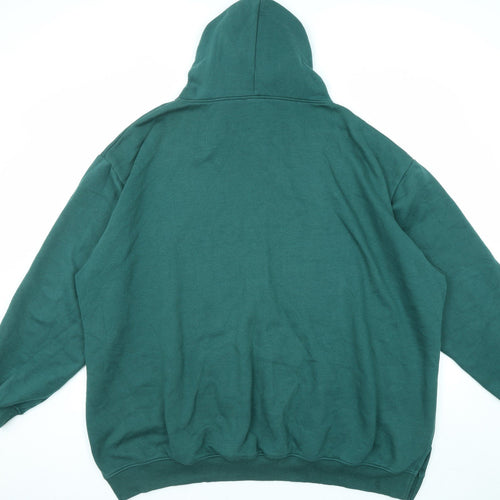 Public Desire Womens Green Polyester Pullover Hoodie Size 24 Pullover - New York