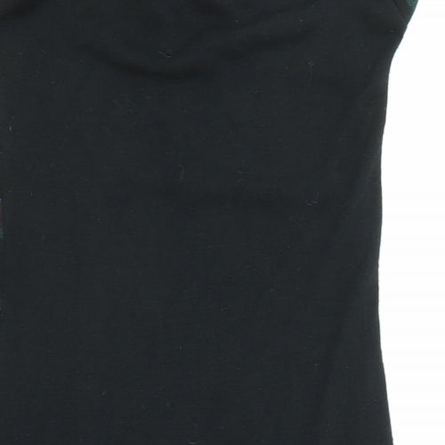 Joe Browns Womens Black Geometric Polyester Jumper Dress Size 10 Cowl Neck Pullover