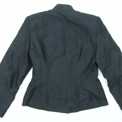 Charlotte Halton Womens Black Jacket Blazer Size 12 Button