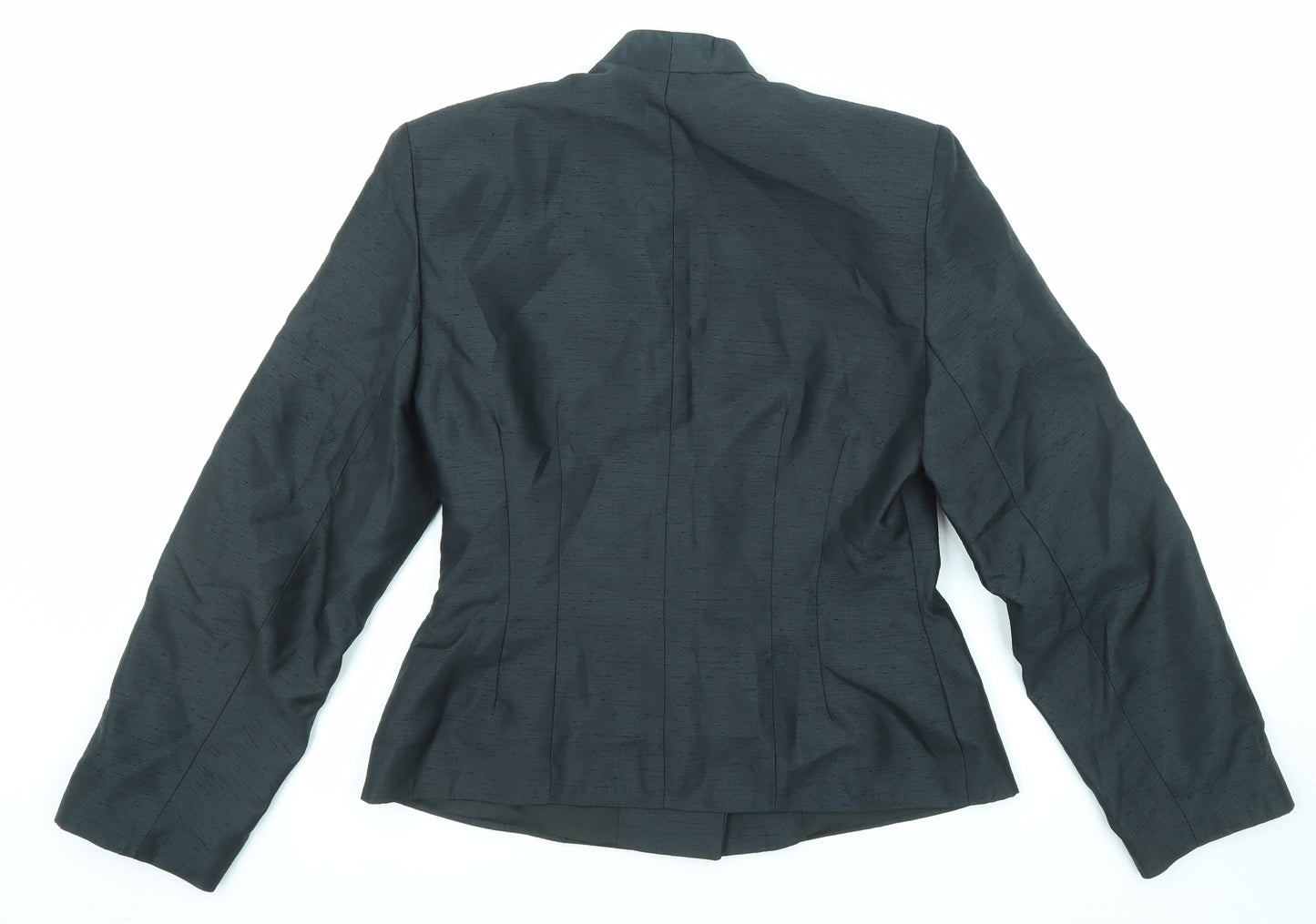 Charlotte Halton Womens Black Jacket Blazer Size 12 Button