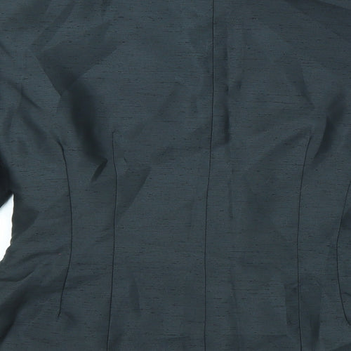 Charlotte Halton Womens Black Jacket Blazer Size 12 Button