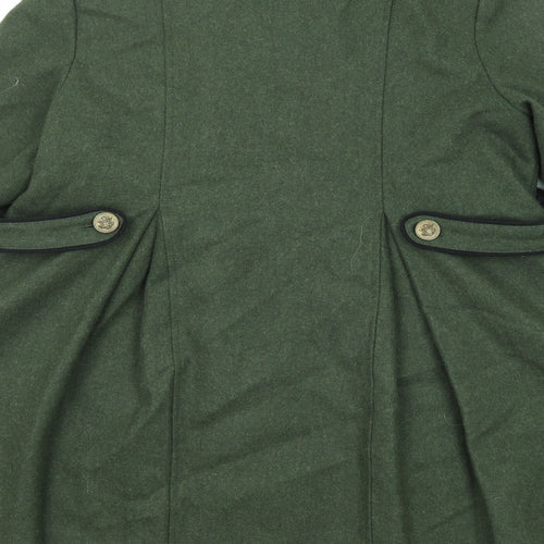 Pins & Needles Womens Green Overcoat Coat Size M Button