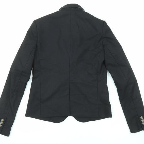 Gap Womens Black Polyester Jacket Blazer Size 4