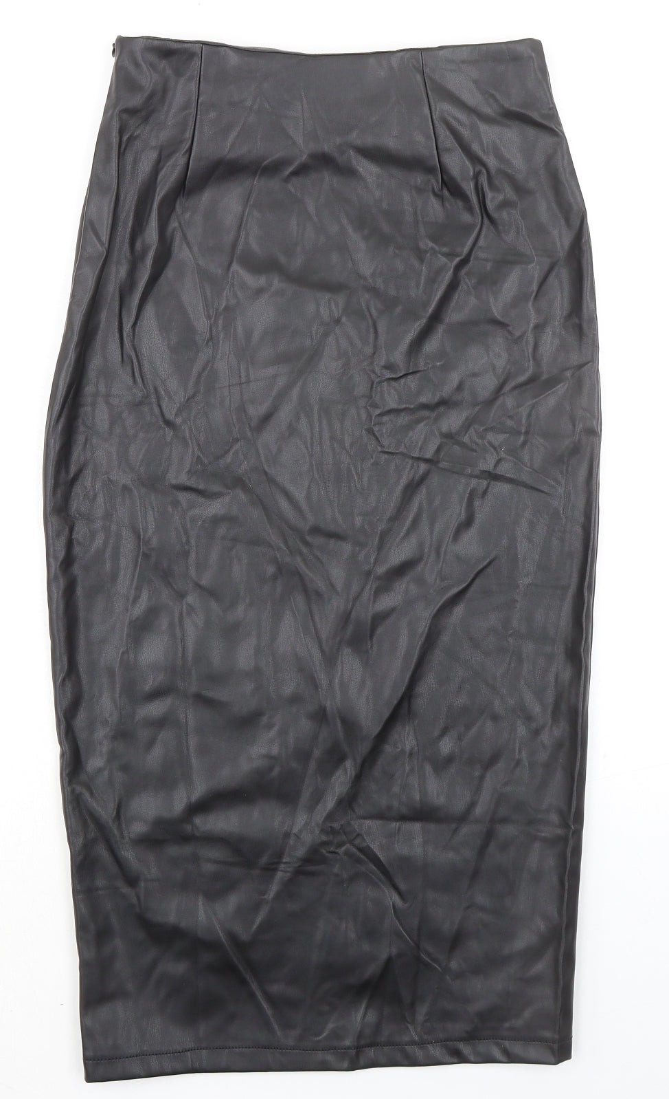 CHERRY KOKO Womens Black Polyester Straight & Pencil Skirt Size S Zip