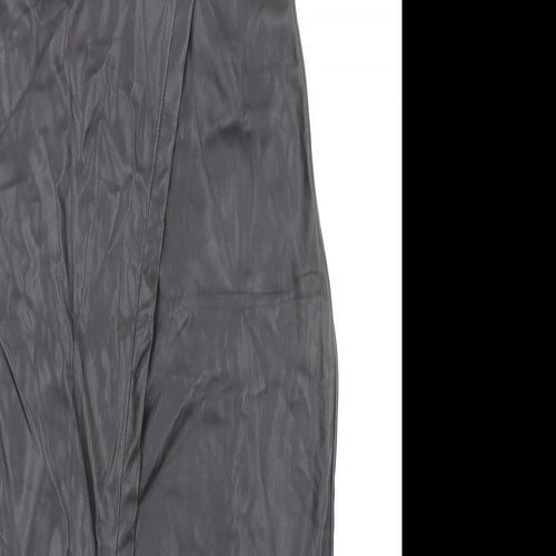 CHERRY KOKO Womens Black Polyester Straight & Pencil Skirt Size S Zip