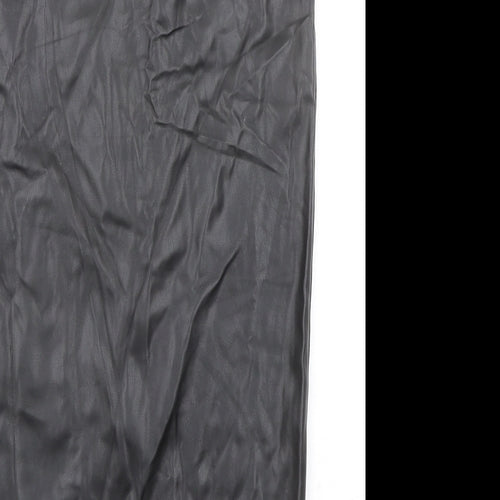 CHERRY KOKO Womens Black Polyester Straight & Pencil Skirt Size S Zip