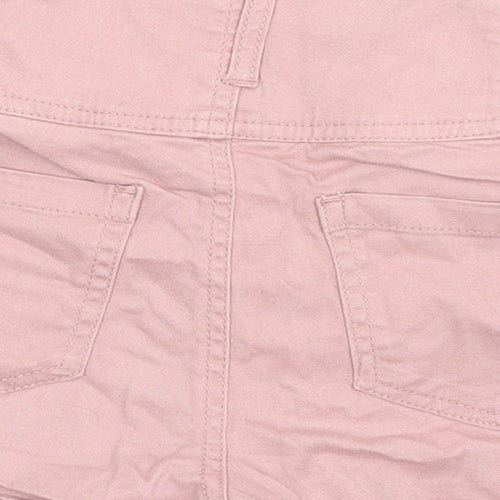 Kylie Girls Pink Cotton Boyfriend Shorts Size 11 Years Regular Zip