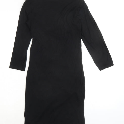 Body Flirt Womens Black Viscose Bodycon Size XS Round Neck