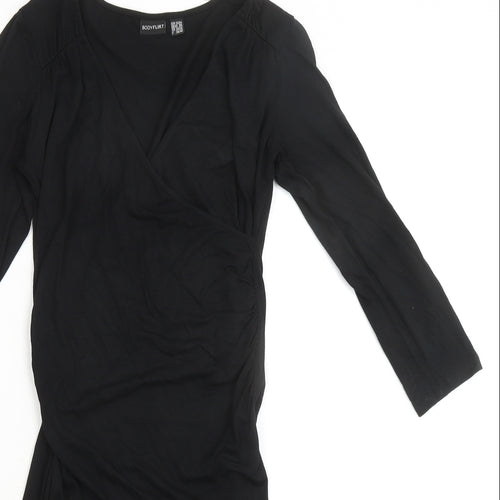 Body Flirt Womens Black Viscose Bodycon Size XS Round Neck