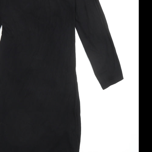 Body Flirt Womens Black Viscose Bodycon Size XS Round Neck