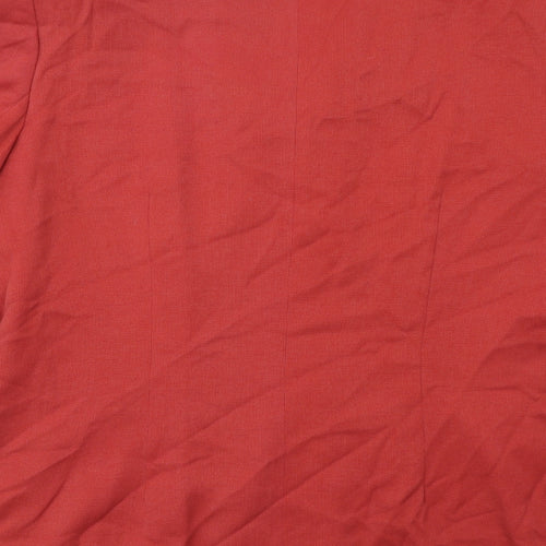 Principles Womens Red Jacket Blazer Size 16 Button