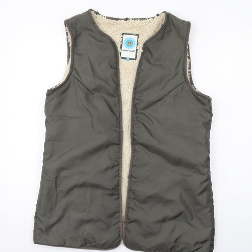 White Stuff Womens Grey Gilet Jacket Size 14