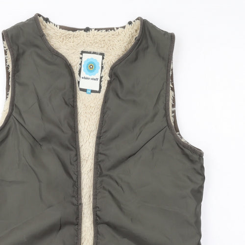 White Stuff Womens Grey Gilet Jacket Size 14