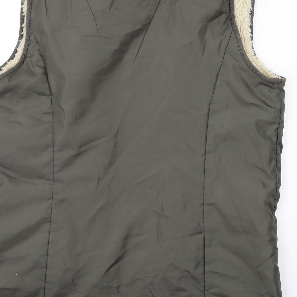 White Stuff Womens Grey Gilet Jacket Size 14