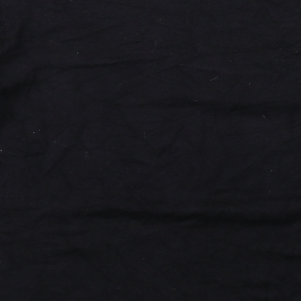 Per Una Womens Black Round Neck Viscose Pullover Jumper Size 14