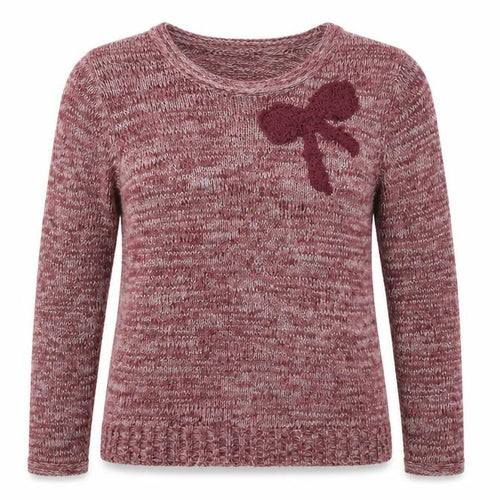 Cotton Traders Womens Pink Round Neck Acrylic Pullover Jumper Size 10 - Size 10-12