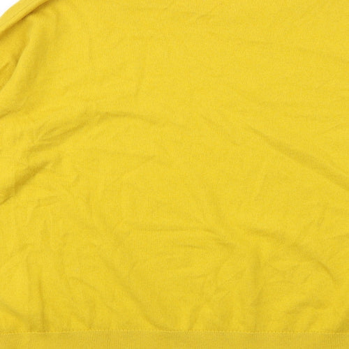 Boden Womens Yellow Round Neck Cotton Pullover Jumper Size L