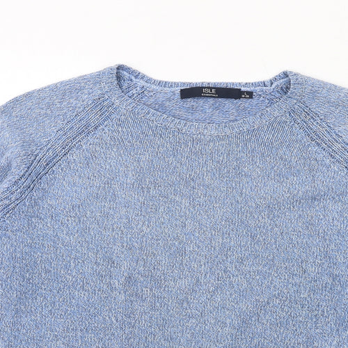 EWM Womens Blue Round Neck Cotton Pullover Jumper Size 18 - Size 18-20