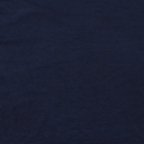 Julipa Womens Blue V-Neck Acrylic Pullover Jumper Size 16