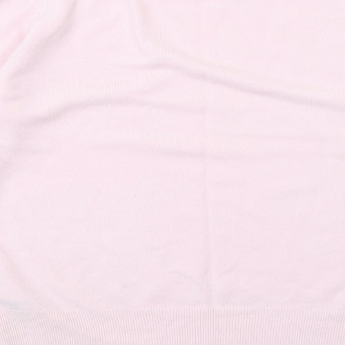 Marks and Spencer Womens Pink Round Neck Acrylic Pullover Jumper Size 12