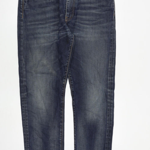 Levi's Mens Blue Cotton Tapered Jeans Size 36 in L34 in Regular Button