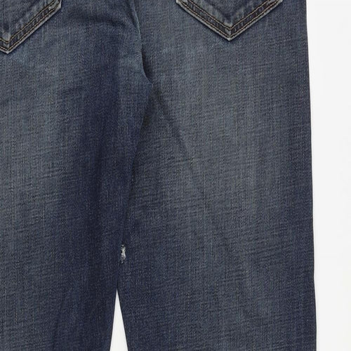 Levi's Mens Blue Cotton Tapered Jeans Size 36 in L34 in Regular Button