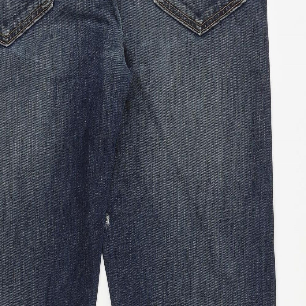 Levi's Mens Blue Cotton Tapered Jeans Size 36 in L34 in Regular Button