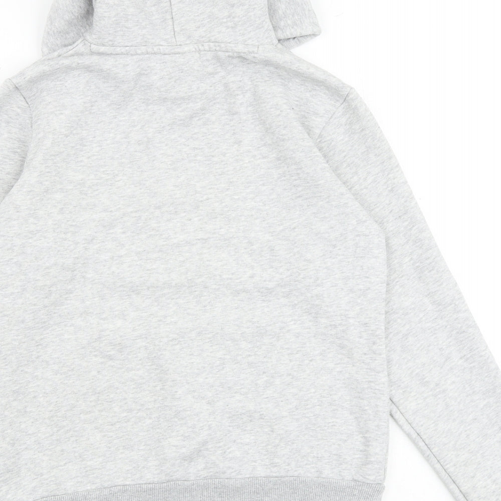 PUMA Womens Grey Cotton Pullover Hoodie Size 12 Pullover