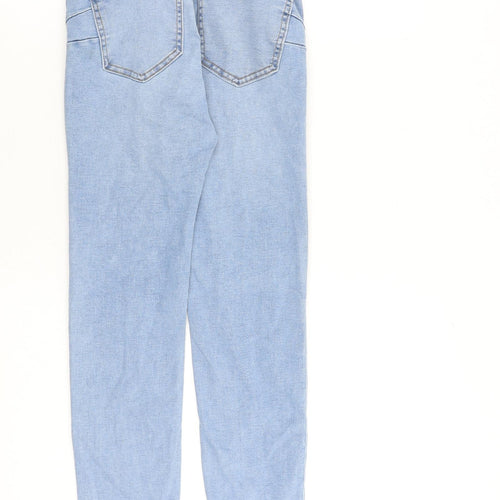 Pull&Bear Womens Blue Cotton Skinny Jeans Size 4 L28 in Slim Zip