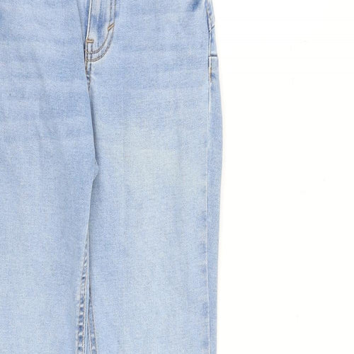 Pull&Bear Womens Blue Cotton Skinny Jeans Size 4 L28 in Slim Zip