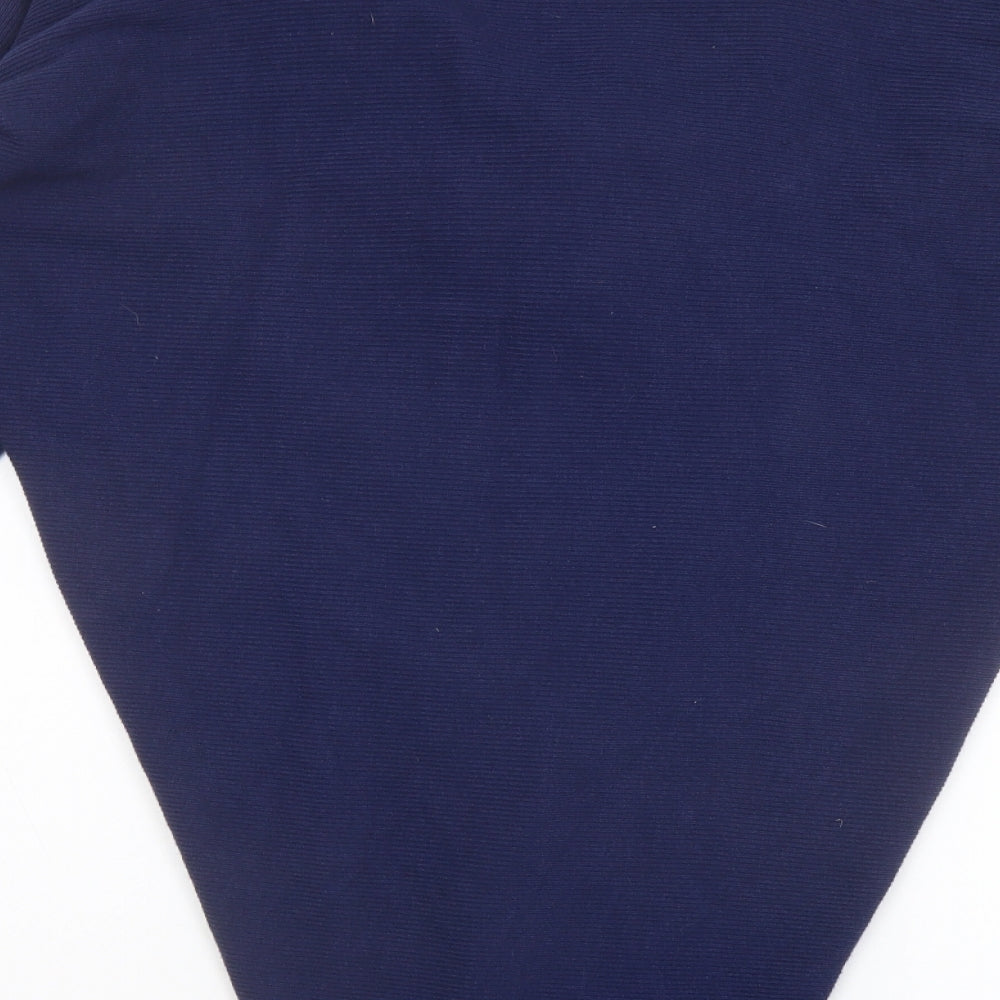 Studio Womens Blue Cowl Neck Viscose Pullover Jumper One Size