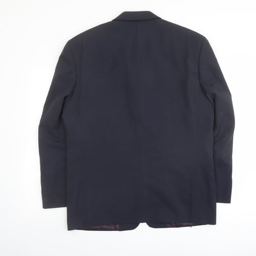 Suits You Mens Blue Polyester Jacket Suit Jacket Size 44 Regular