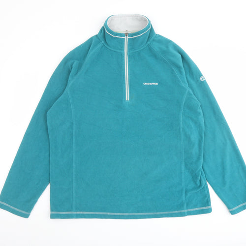 Craghoppers Womens Green Polyester Pullover Sweatshirt Size 18 Zip